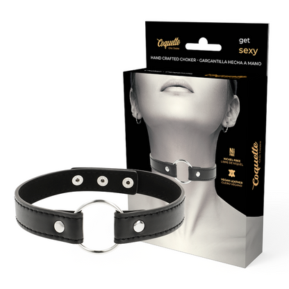 COQUETTE CHIC DESIRE - COLLAR DE CUERO VEGANO ACCESORIO MUJER