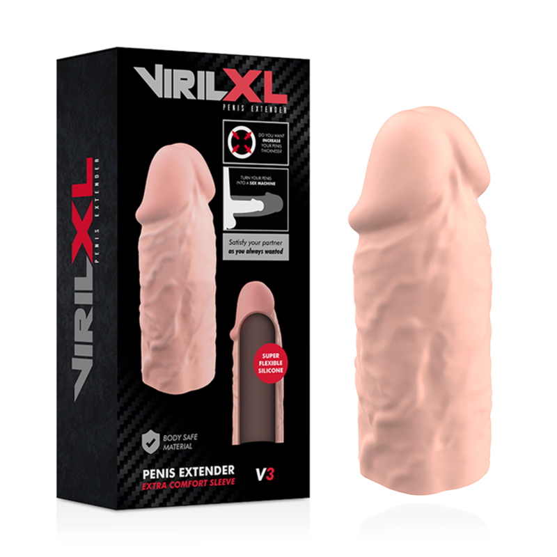 VIRILXL - EXTENSION DE PÉNIS NATURELLE EN SILICONE LIQUIDE V3