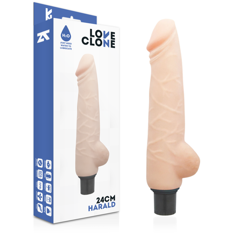 LOVECLONE - HARALD SELF LUBRICATION VIBRATOR 24 CM -O- 4 CM