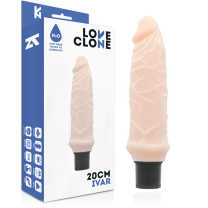 LOVECLONE - VIBRATEUR AUTOLUBRIFIANT IVAR 20 CM -O- 3,7 CM