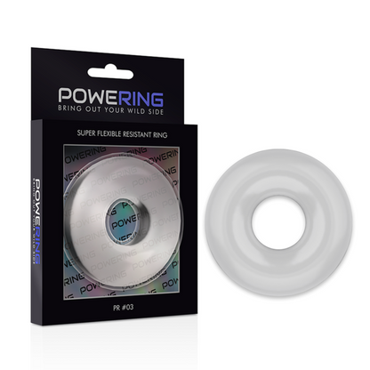 POWERING - ANILLO PARA EL PENE SUPER FLEXIBLE Y RESISTENTE 5CM PR03 TRANSPARENTE