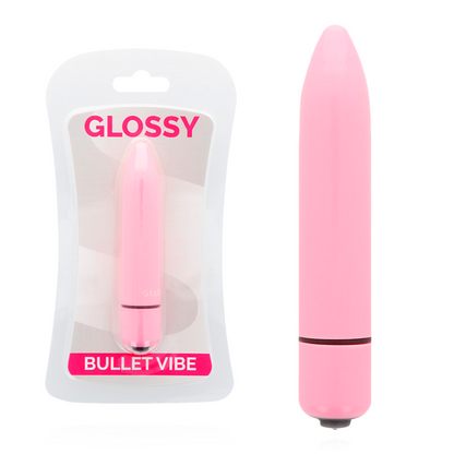 GLOSSY - VIBRATEUR FIN ROSE INTENSE