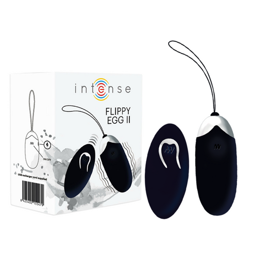 INTENSE - FLIPPY II VIBRATING EGG WITH REMOTE CONTROL BLACK