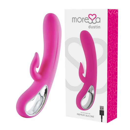 MORESSA - DUSTIN SUCCIÓN CLITORIAL Y POTENTE VIBRACIÓN PREMIUM SILICONE RECARGABLE