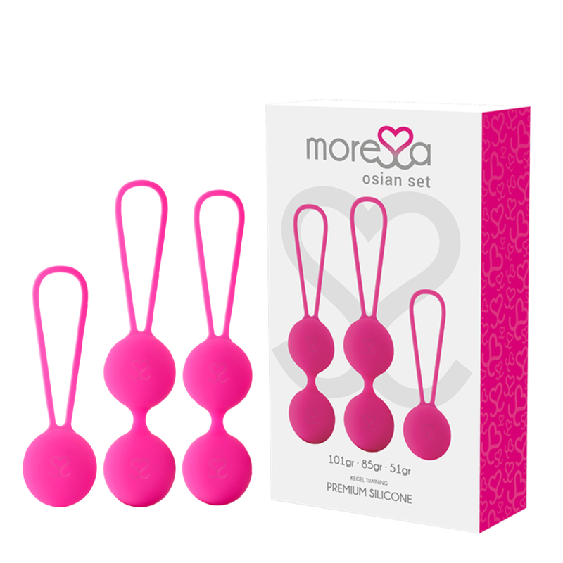 MORESSA - OSIAN SET PREMIUM SILICONE PINK (Osian One - 51 g | Osian Two - 101 g | Osian Three 85 g)