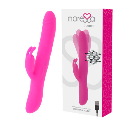 MORESSA - VIBRADOR SOMER PREMIUM CON ROTACIÓN MÚLTIPLE