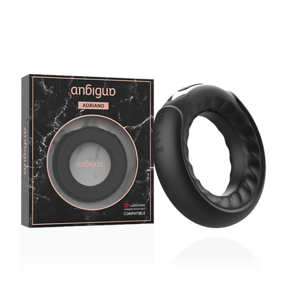 ANBIGUO - BAGUE VIBRANTE ADRIANO COMPATIBLE AVEC LA TECHNOLOGIE SANS FIL WATCHME