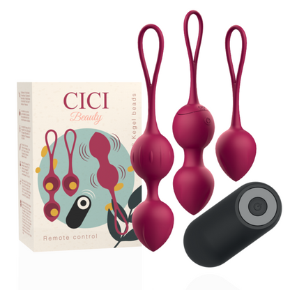 CICI BEAUTY - PERLAS KEGEL VIBRATORIAS DE SILICONA PREMIUM CON CONTROL REMOTO