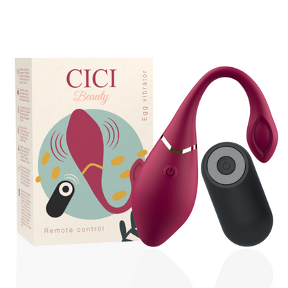 CICI BEAUTY - ŒUF VIBRATEUR EN SILICONE DE QUALITÉ SUPÉRIEURE AVEC TÉLÉCOMMANDE