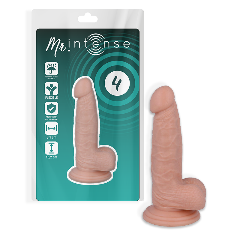 MR INTENSE - 4 PÉNIS RÉALISTES 16,2 CM -O- 3,1 CM