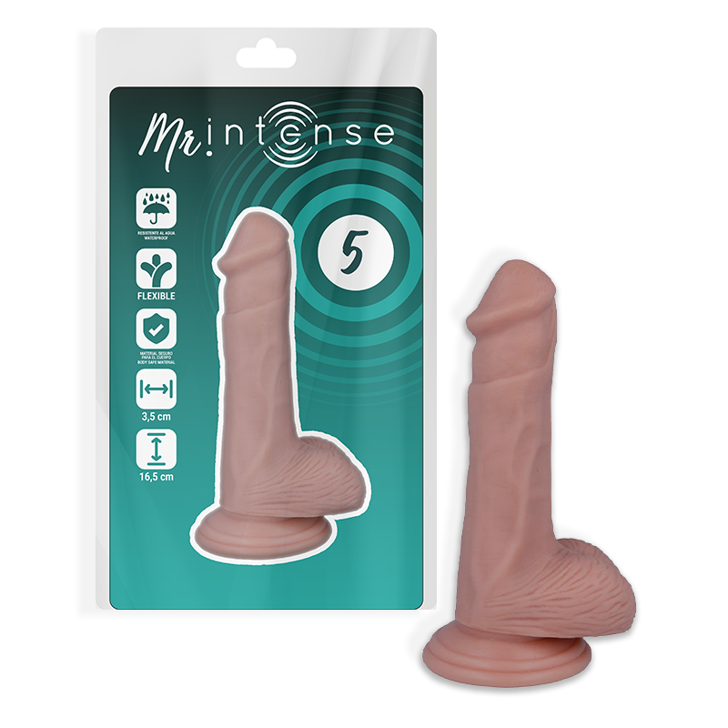 MR INTENSE - 5 PÉNIS RÉALISTES 16,5 CM -OU- 3,5 CM