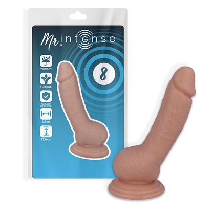 MR INTENSE - 8 PÉNIS RÉALISTES 17,6 CM -OU- 3,5 CM