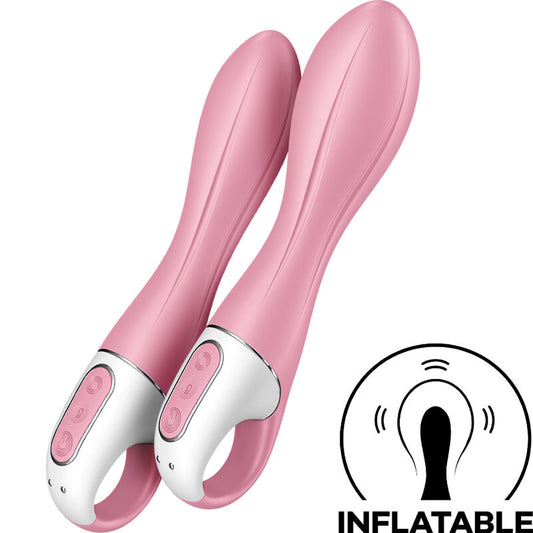 SATISFYER - VIBRADOR CON BOMBA DE AIRE 2 COLOR ROSA