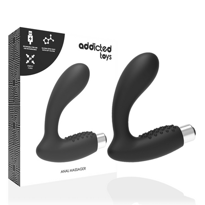 ADDICTED TOYS - VIBRATEUR PROSTATIQUE RECHARGEABLE MODÈLE 5 - NOIR