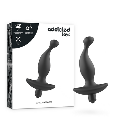 ADDICTED TOYS - MASSEUR ANAL AVEC VIBRATION NOIREMODÈLE 1