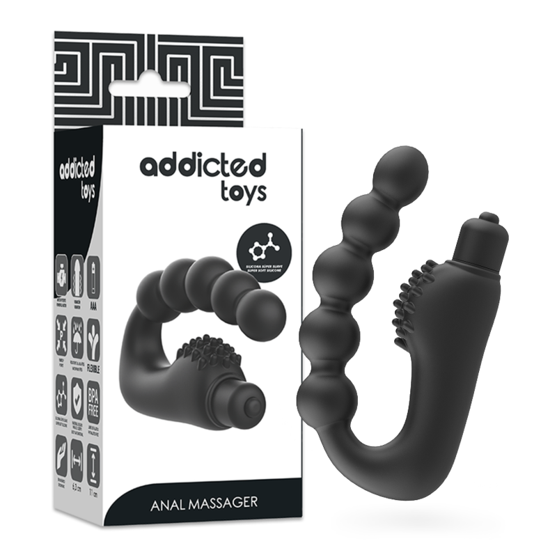 ADDICTED TOYS - MASSEUR ANAL PROSTATIQUE AVEC VIBRATIONS