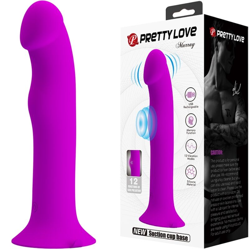 PRETTY LOVE - VIBRADOR MURRAY Y ESTIMULADOR DEL PUNTO G MORADO