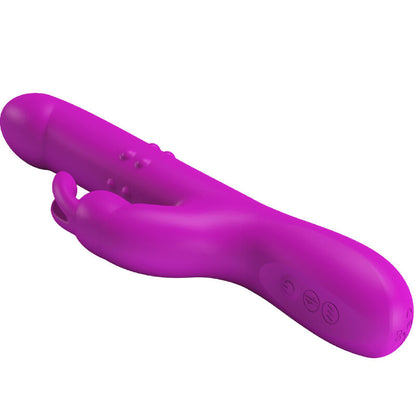 PRETTY LOVE - VIBRADOR REESE CON ROTACIÓN MORADA