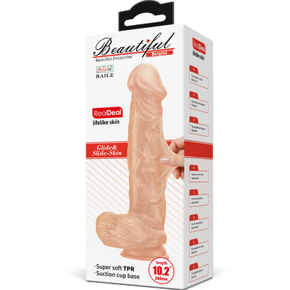 BAILE - HERMOSO ENCUENTRO BERGRISI DILDO REALISTA FLEXIBLE 26 CM NATURAL