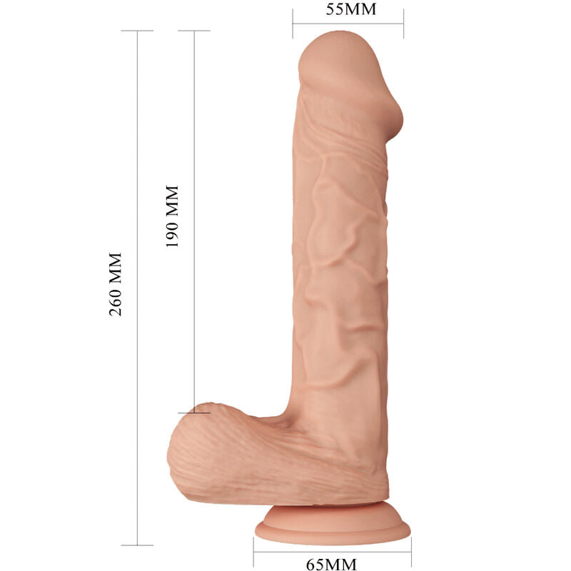 BAILE - HERMOSO ENCUENTRO BERGRISI DILDO REALISTA FLEXIBLE 26 CM NATURAL