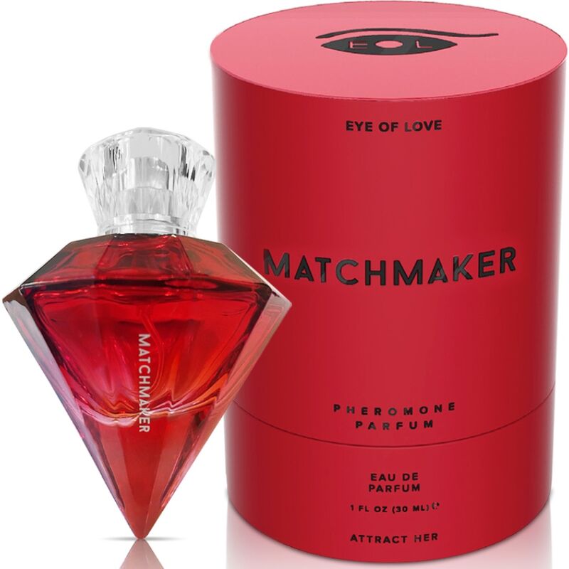 PERFUME CON FEROMONAS LGBTQ PARA ELLA EYE OF LOVE - MATCHMAKER RED DIAMOND 30 ML