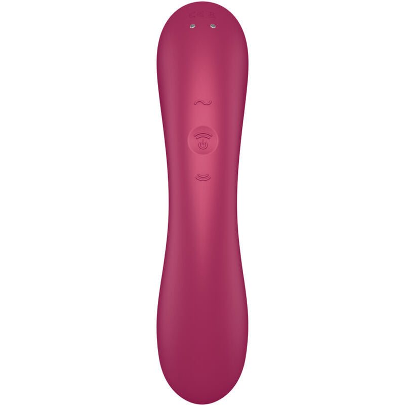 SATISFYER - CURVE TRINITY 1 AIR PULSE VIBRATION RED