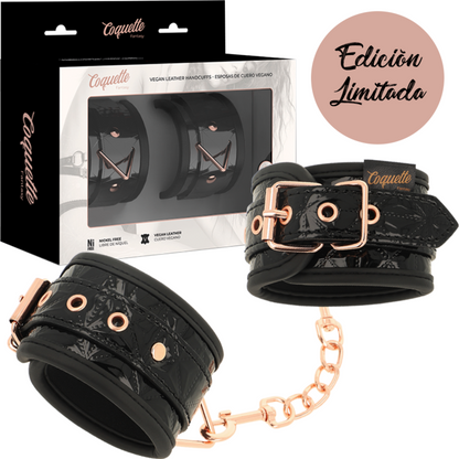 COQUETTE CHIC DESIRE - MENOTTES DOUBLÉES EN NÉOPRÈNE BLACK EDITION