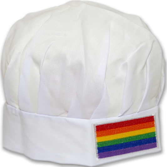 PRIDE - CHAPEAU DE CUISINIER AVEC DRAPEAU LGBT