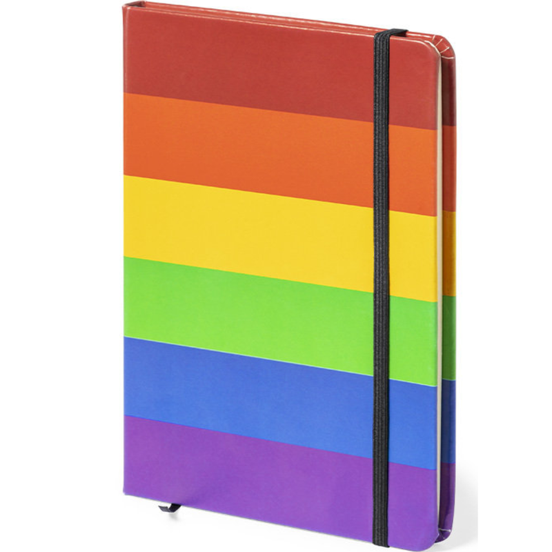 CARNET DE NOTES PRIDE - DRAPEAU LGBT 15 x 21