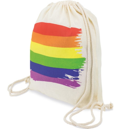 PRIDE - SAC À DOS EN COTON AVEC DRAPEAU LGBT