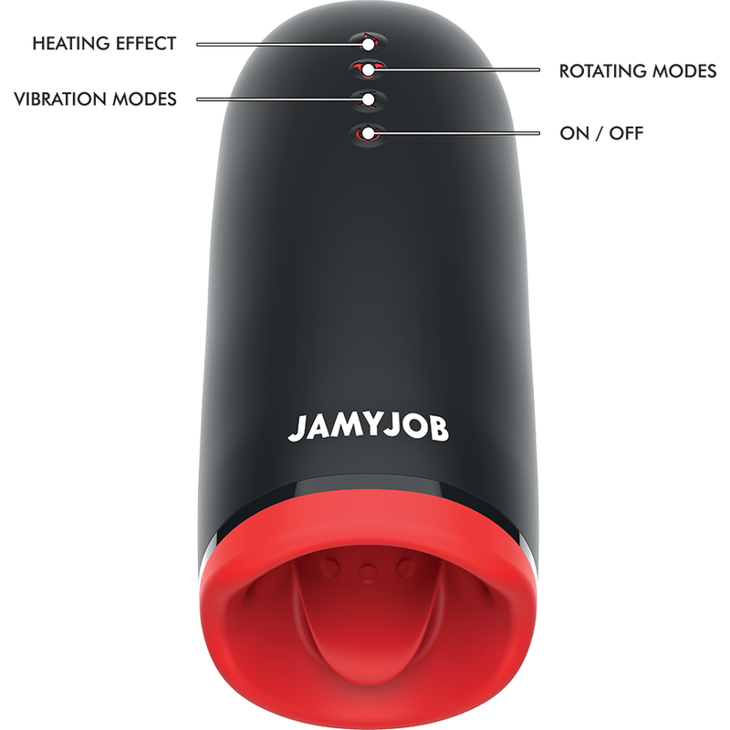 JAMYJOB - SPIN-X MASTURBATOR WITH ROTATION AND HEAT FUNCTION