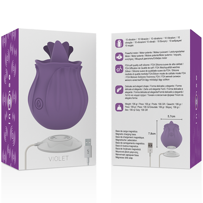 INTENSE - VIOLET STIMULATEUR CL TORIS 10 VIBRATIONS LILAS