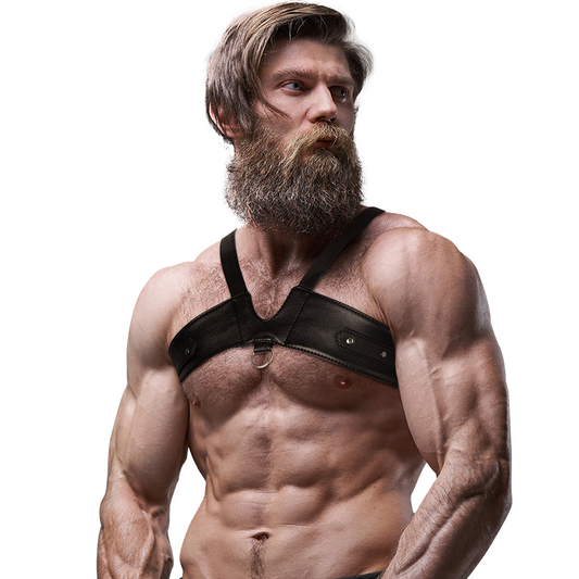 FETISH SUBMISSIVE ATTITUDE - BRIGADE ECO-LEATHER CHEST HARNESS FOR MEN