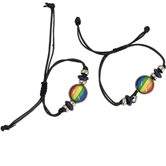 PRIDE - BRACELET CERCLE CENTRAL DRAPEAU LGBT