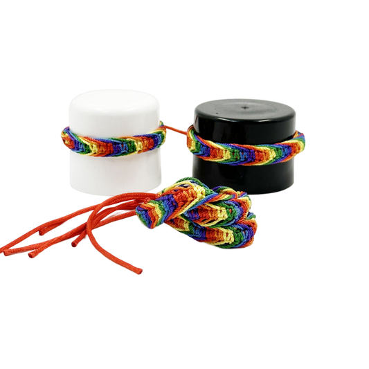 PRIDE - BRACELET EN FILS TRESSÉS DRAPEAU LGBT