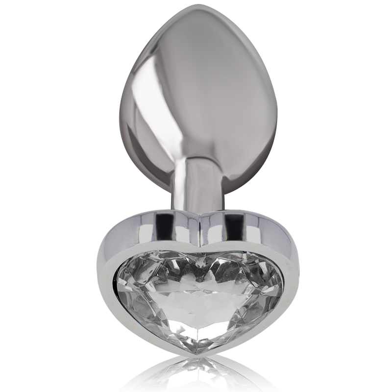 PLUG ANAL INTENSE - COEUR BLANC EN ALUMINIUM ET METAL TAILLE S