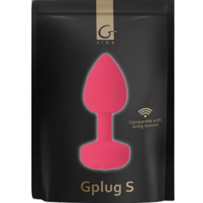 G-VIBE - FUNTOYS GPLUG VIBRATEUR ANAL RECHARGEABLE GRAND ROSE NÉON 3,9 CM