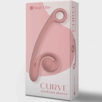 SNAIL VIBE - VIBRATEUR COURBE ROSE