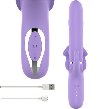 INTENSE - BILLIE VIBRATEUR RECHARGEABLE MULTIFONCTION ASPIRATION &amp; PULSATION VIOLET