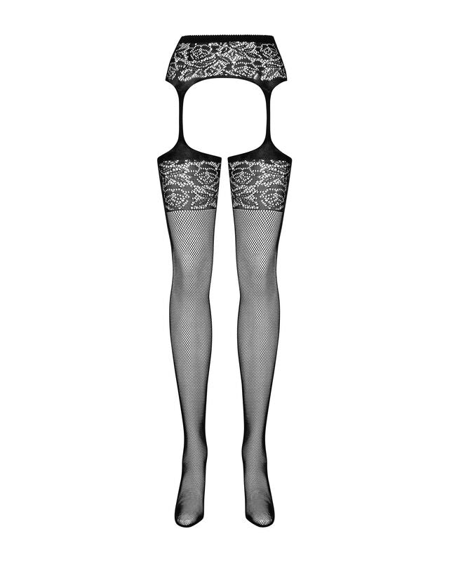 OBSESSIVE - S500 GARTER STOCKINGS BLACK S/M/L