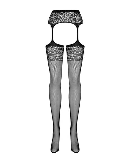 OBSESSIVE - S500 GARTER STOCKINGS BLACK S/M/L