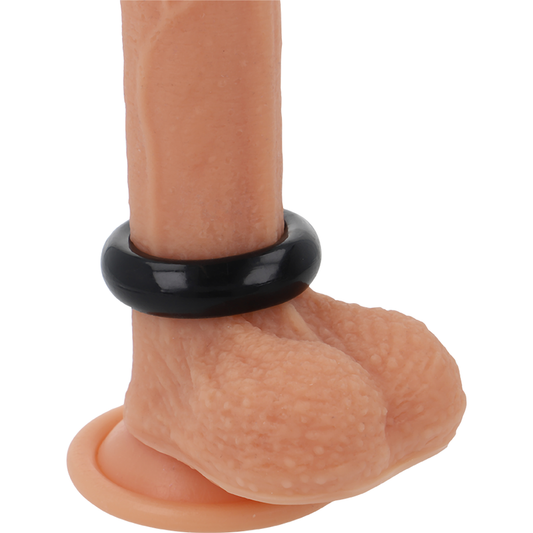 POWERING - ANILLO PARA EL PENE SUPER FLEXIBLE Y RESISTENTE 3.8CM PR04 NEGRO