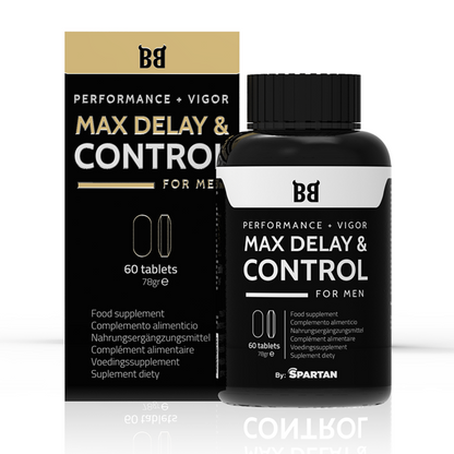 BLACK BULL - MAX DELAY &amp; CONTROL MÁXIMO RENDIMIENTO PARA HOMBRES 60 CÁPSULAS