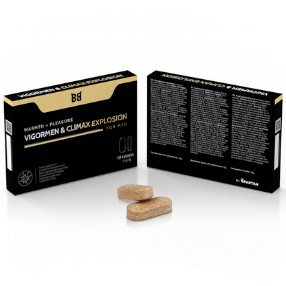 BLACK BULL - VIGORMEN &amp; CLIMAX EXPLOSION PLUS DE PLAISIR POUR HOMMES 10 CAPSULES
