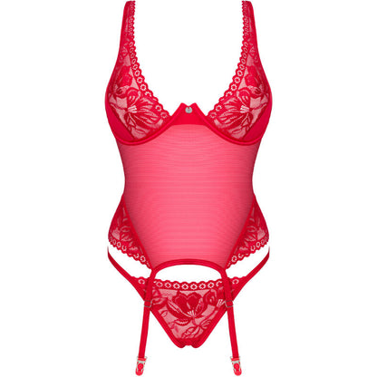 OBSESSIVE - LACELOVE CORSET RED XS/S