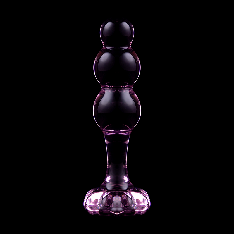 SÉRIE NEBULA PAR IBIZA - MODÈLE 1 PLUG ANAL EN VERRE BOROSILICATE TRANSPARENT 10,5 CM -O- 3 CM