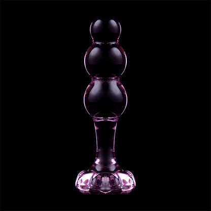 SÉRIE NEBULA PAR IBIZA - MODÈLE 1 PLUG ANAL EN VERRE BOROSILICATE TRANSPARENT 10,5 CM -O- 3 CM