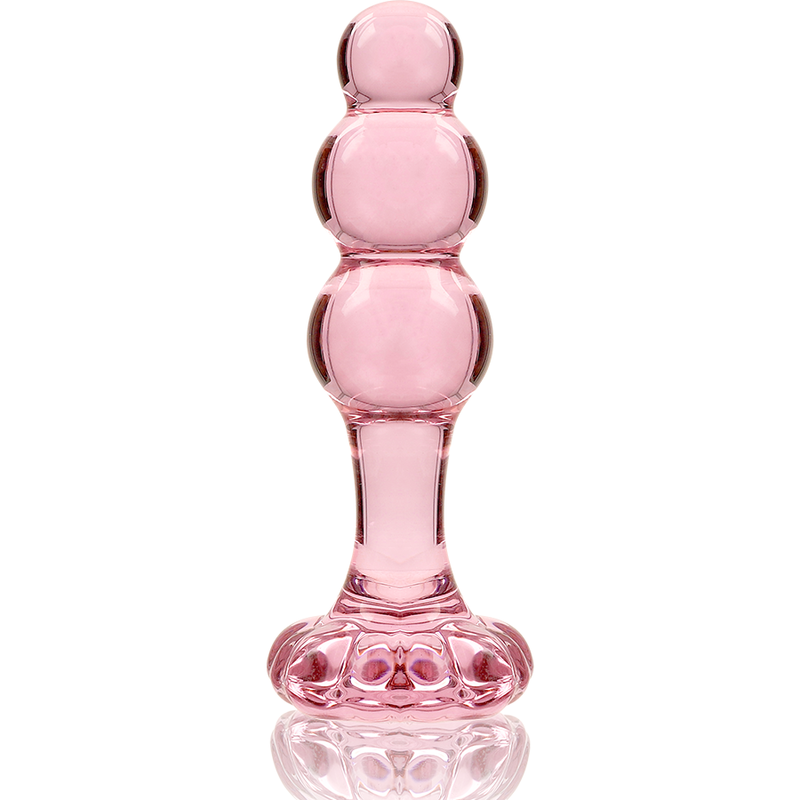 SÉRIE NEBULA PAR IBIZA - MODÈLE 1 PLUG ANAL EN VERRE BOROSILICATE TRANSPARENT 10,5 CM -O- 3 CM