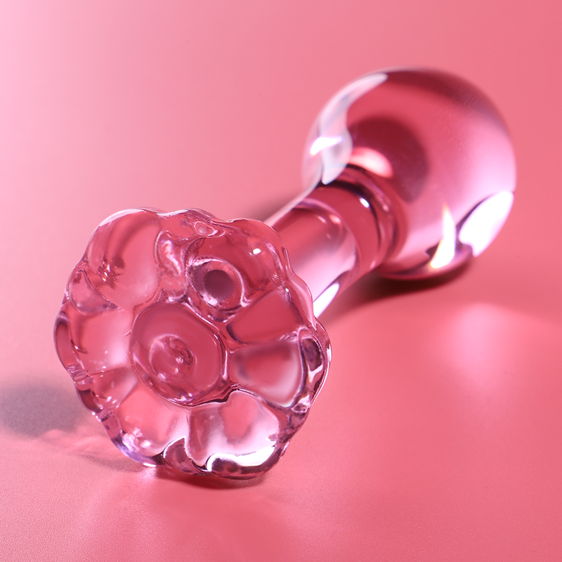 NEBULA SERIES BY IBIZA - MODEL 2 ANAL PLUG BOROSILICATE GLASS CLEAR 11 CM -O- 3.5 CM