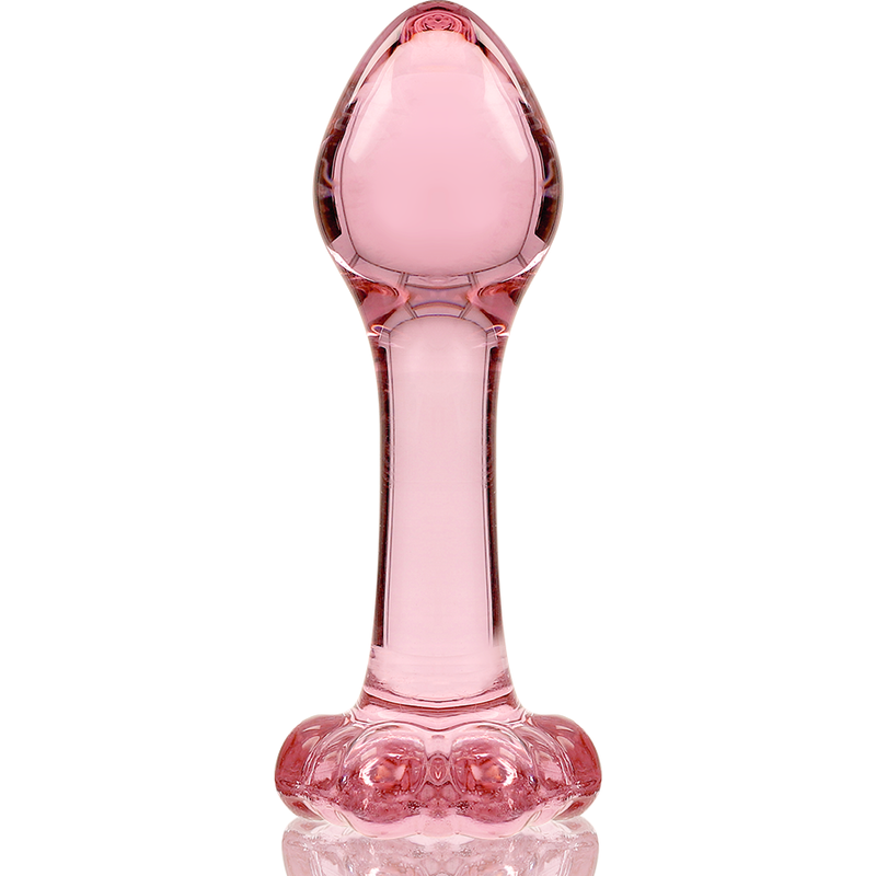 NEBULA SERIES BY IBIZA - MODEL 2 ANAL PLUG BOROSILICATE GLASS CLEAR 11 CM -O- 3.5 CM